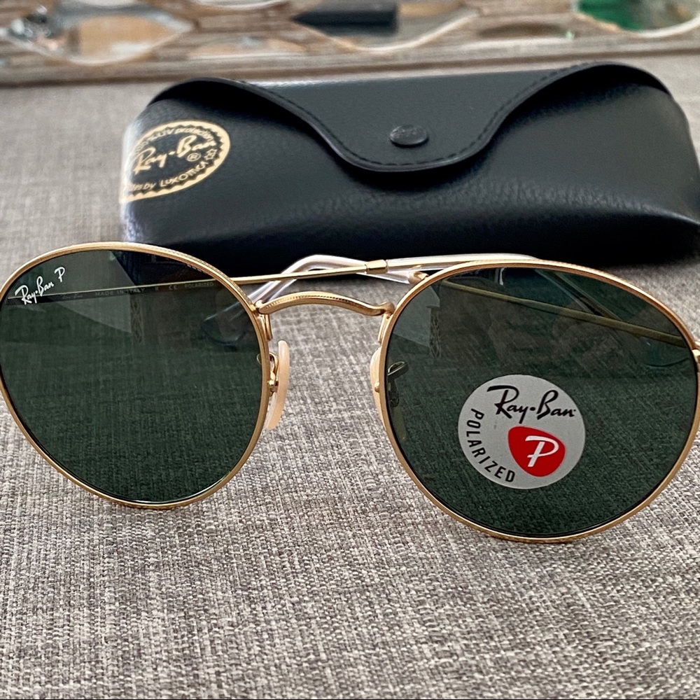 Ray-Ban RB3447 Round Metal Polarized Sunglasses - Picture 2 of 8